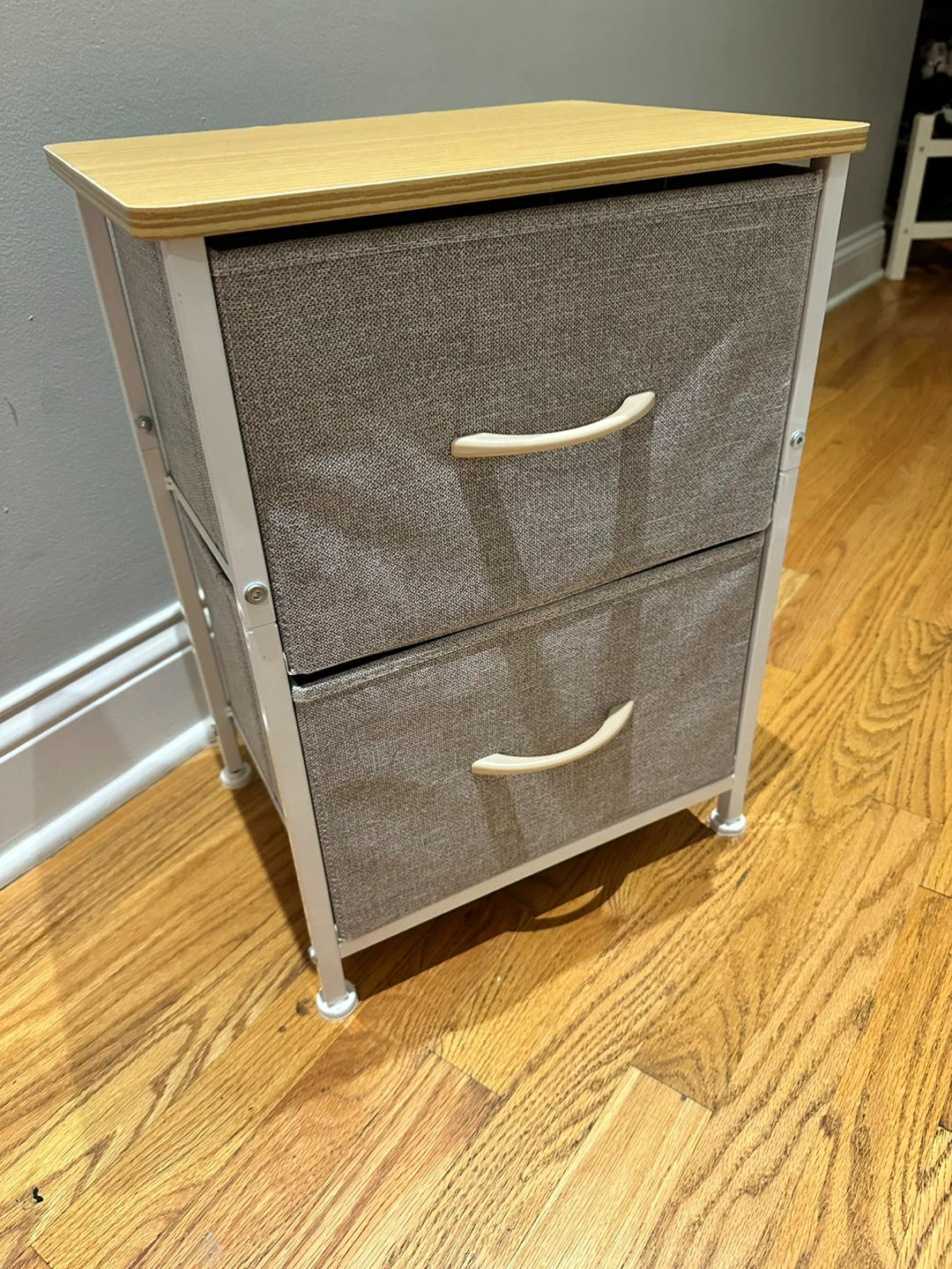 2 Drawer Fabric Storage Unit