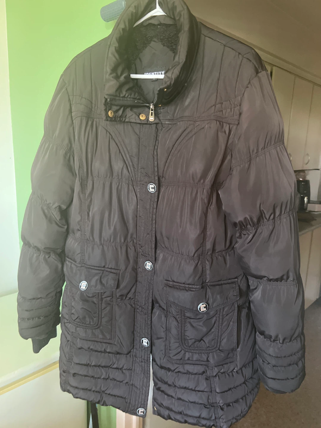 Identity Puffer Coat - Size L