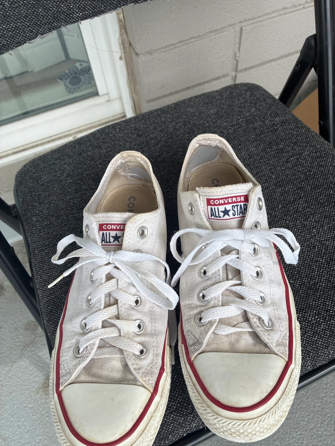 White Converse All Star Sneakers - photo 4