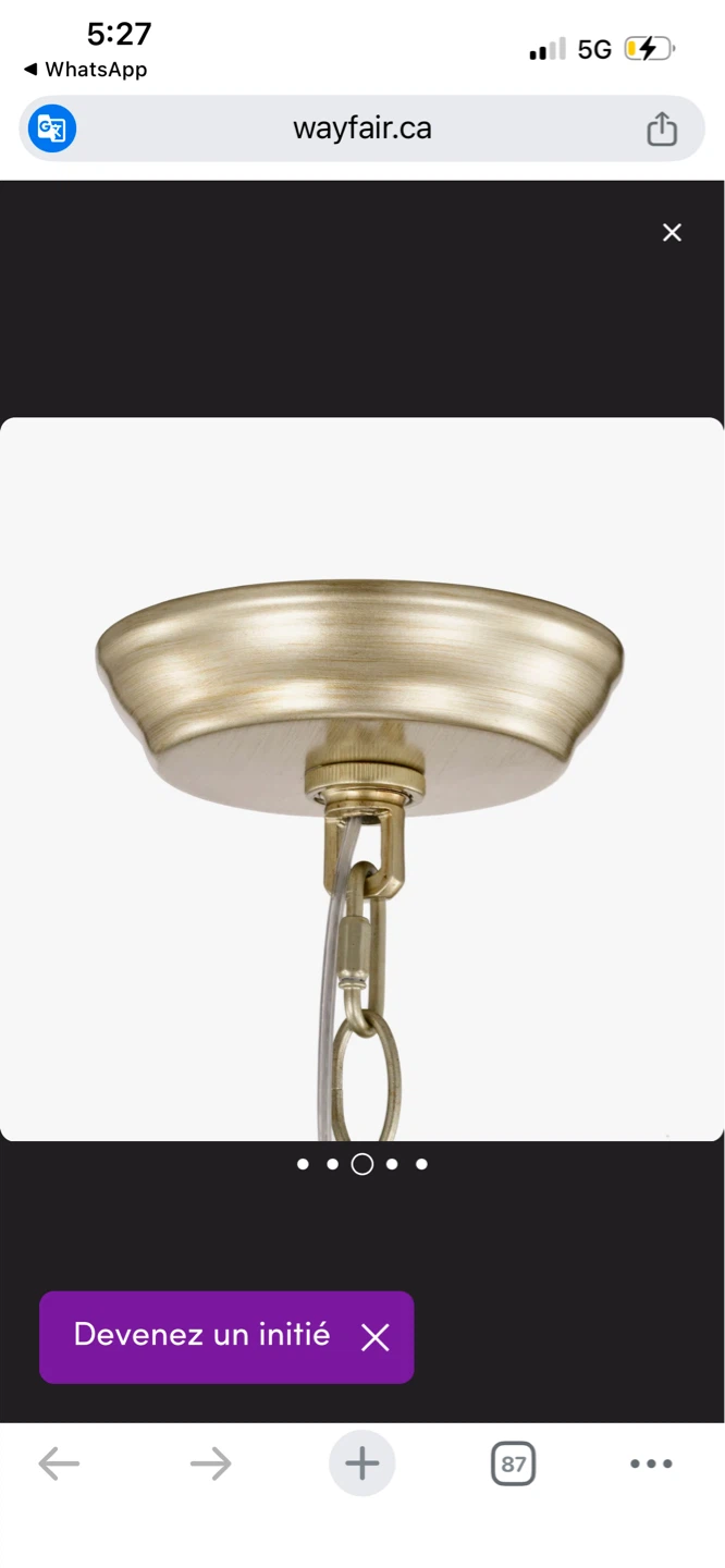 New Rosa Glam 3-Light Crystal Chandelier - photo 4