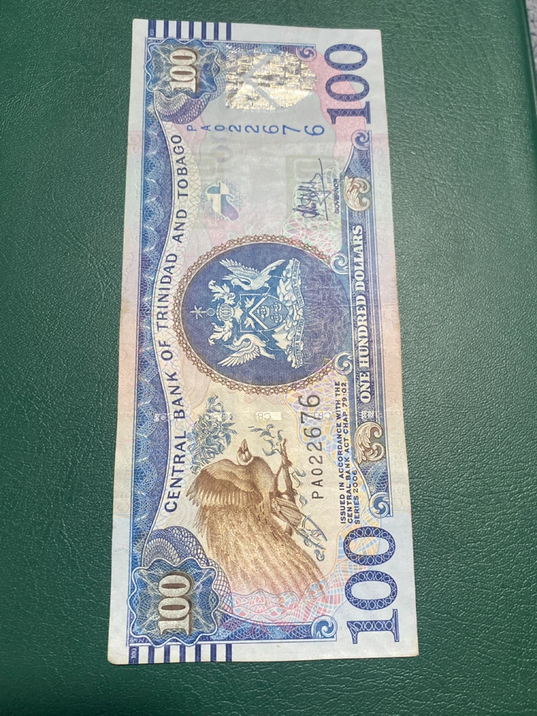 Trinidad and Tobago 100 Dollar Banknote