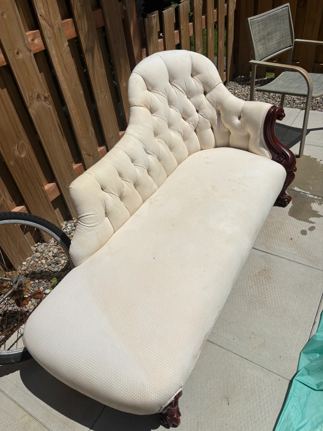 Cream Chaise Lounge Couch