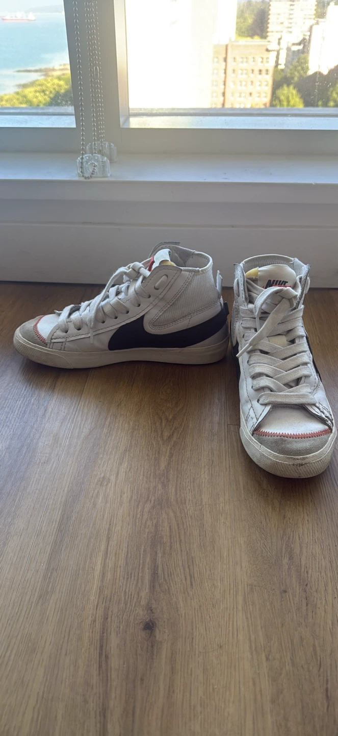 Nike Blazer Mid Top Sneakers White/Black - photo 2