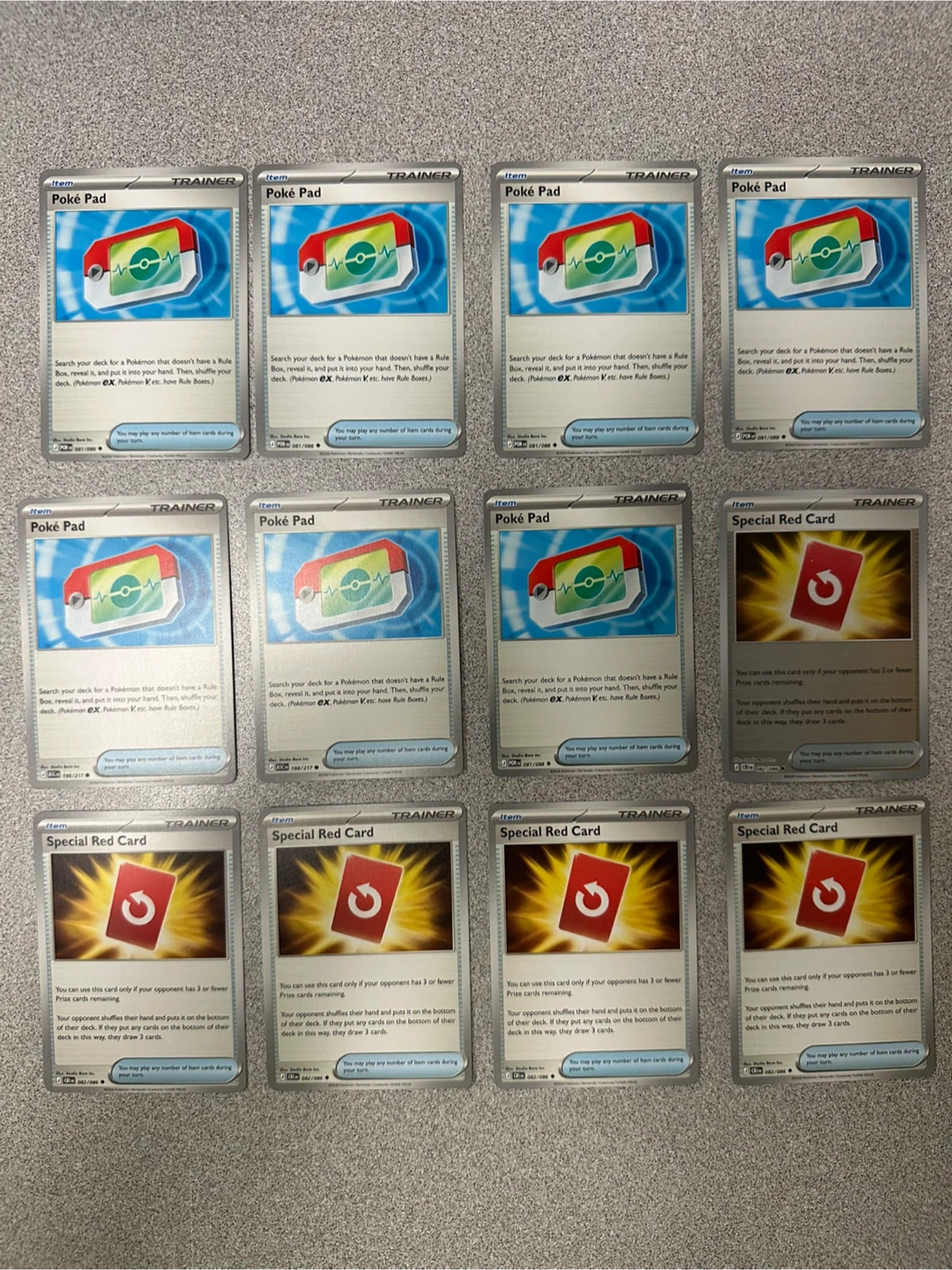 Pokemon Cards (Poke pad & Special red card)