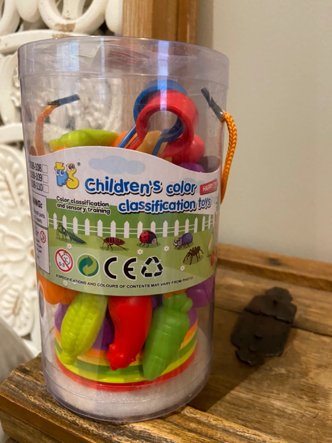 New Montessori Counting Vegetables Color Sorting Matching Toy - photo 5