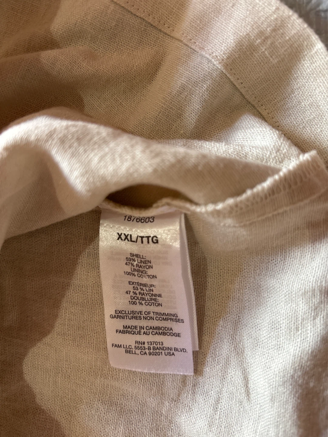 NWOT Banana Republic Linen Blend dress - XXL - photo 3