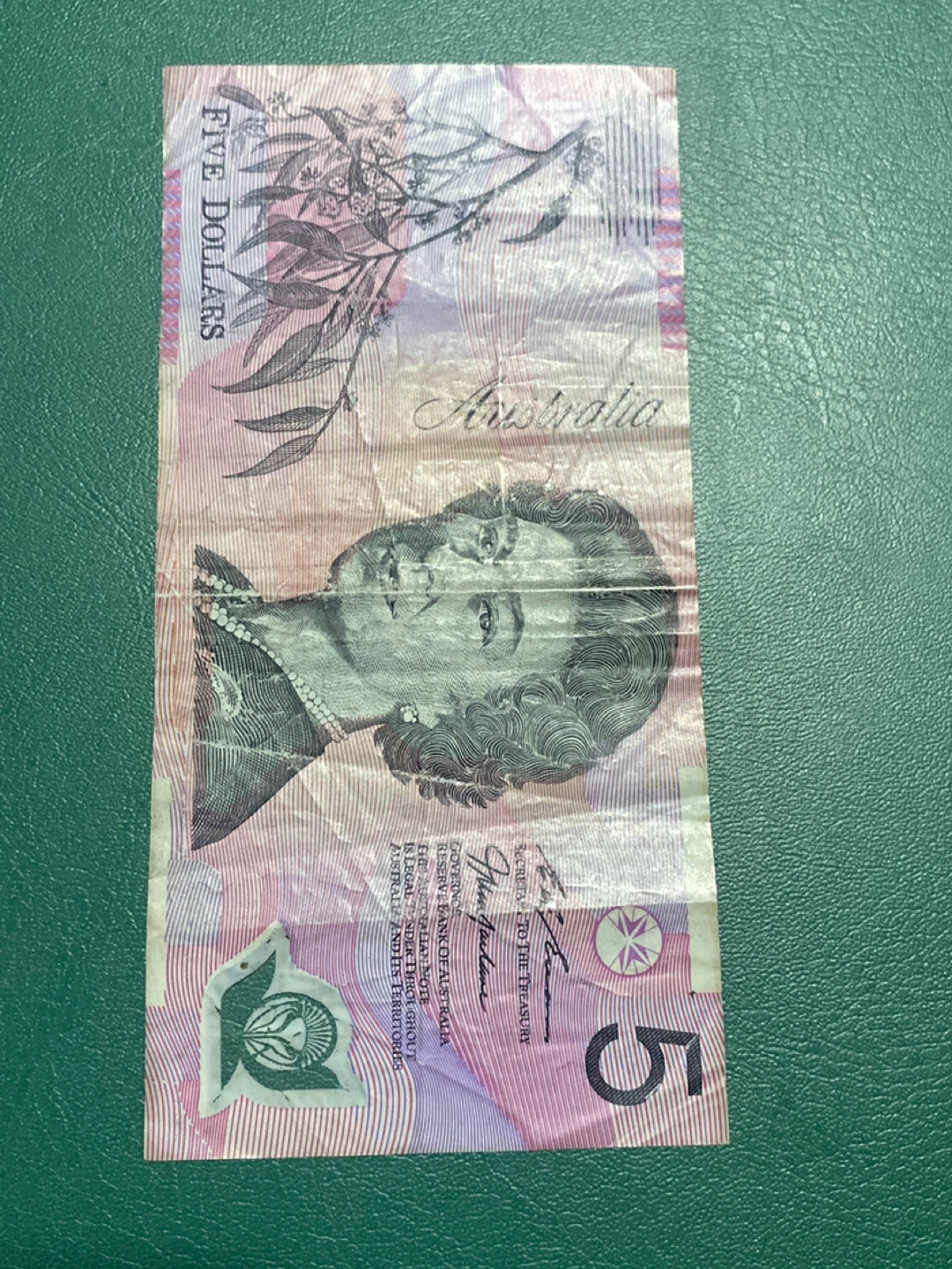 Australia Five Dollar Bill