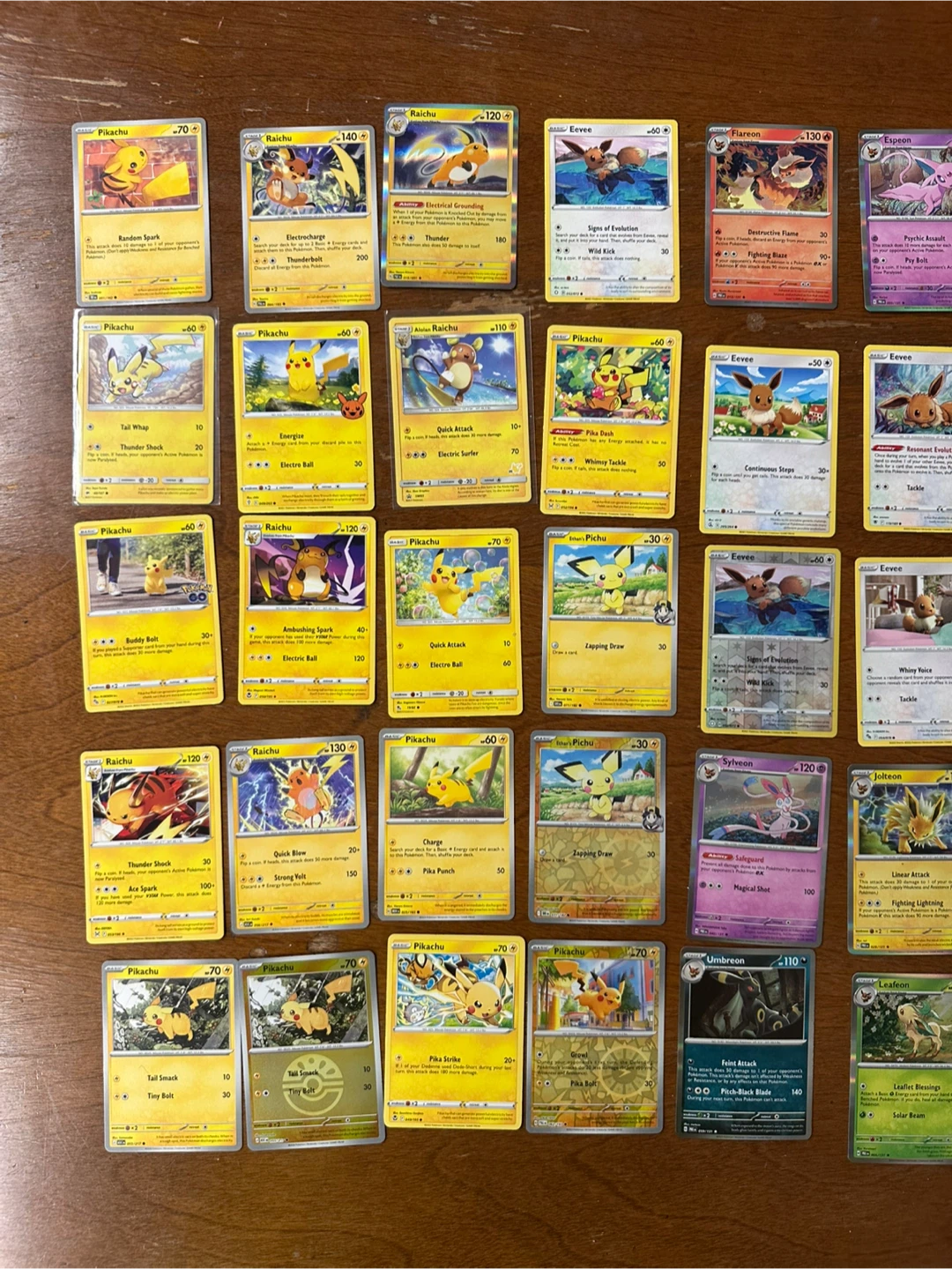 50 Eevee and Pikachu Cards - photo 2