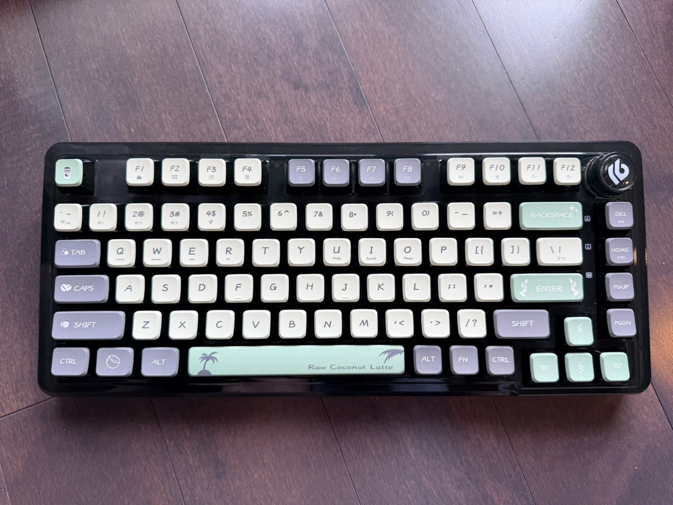 LEOBOG Mechanical Keyboard - Coconut Coffee Theme