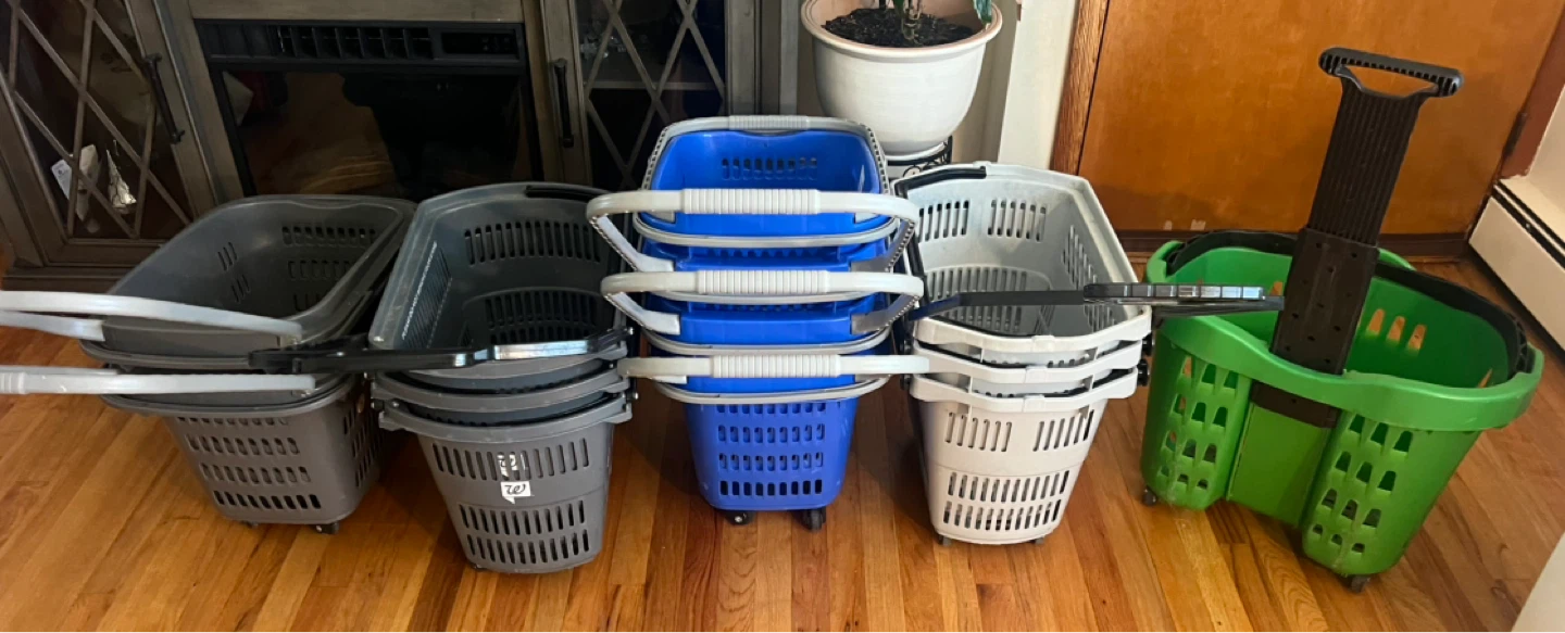 Rolling  Shopping Baskets