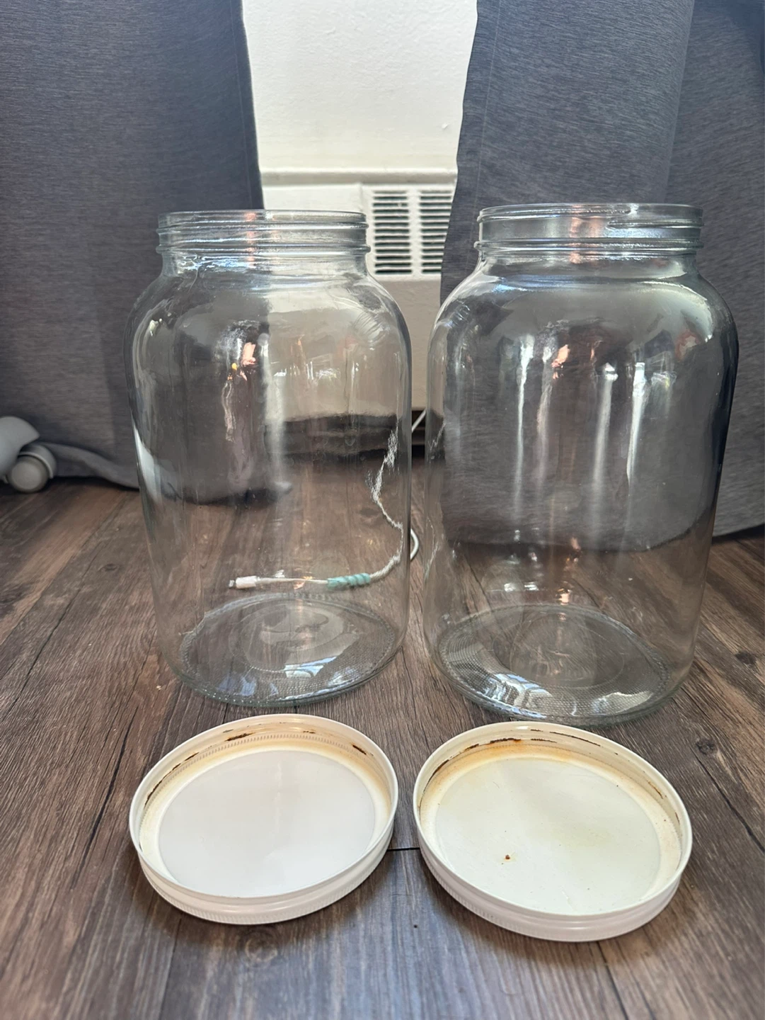 2 x 1 Gallon Glass Jars with Lids - photo 2