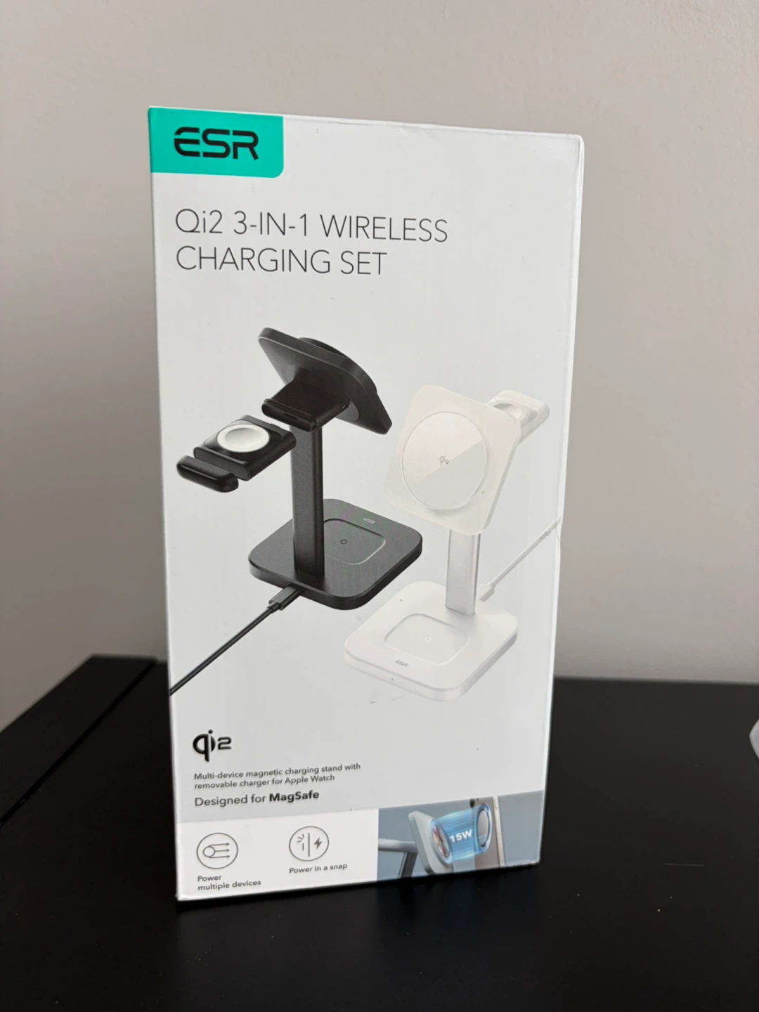 ESR Qi2 3-in-1 Wireless Charging Set