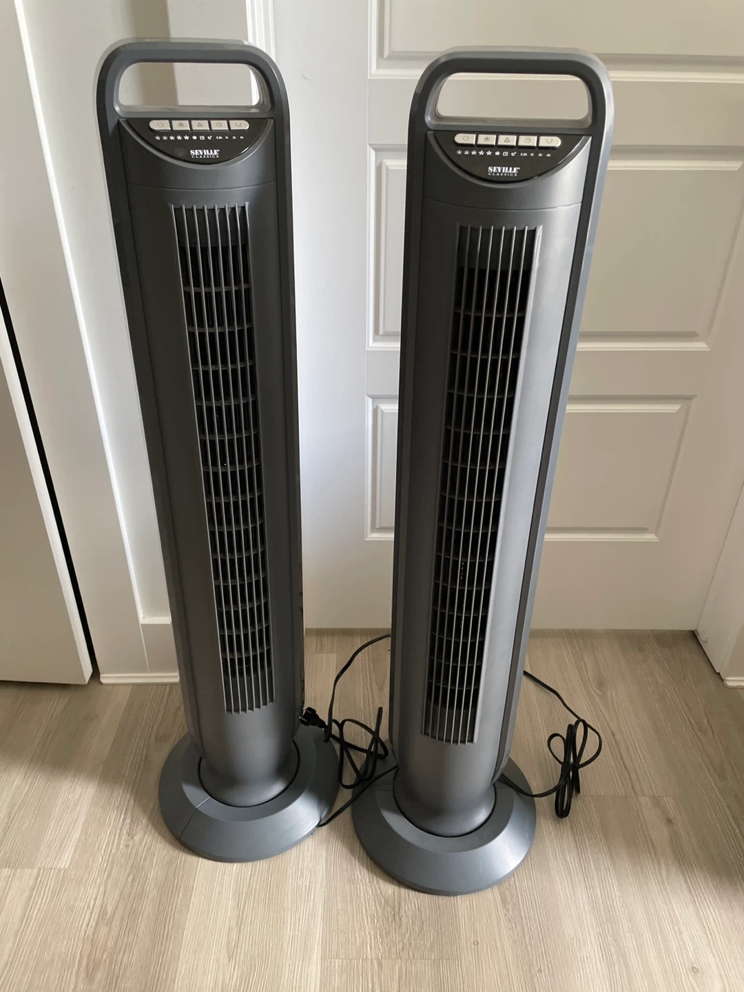 Seville Classics Tower Fans - Set of 2