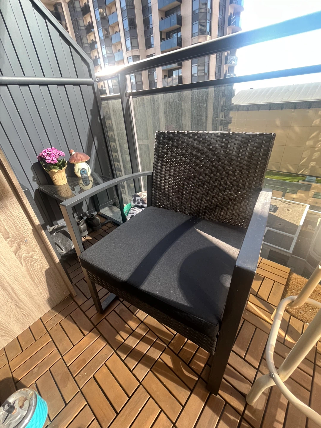 Wicker Patio Chairs and Table Set - photo 2