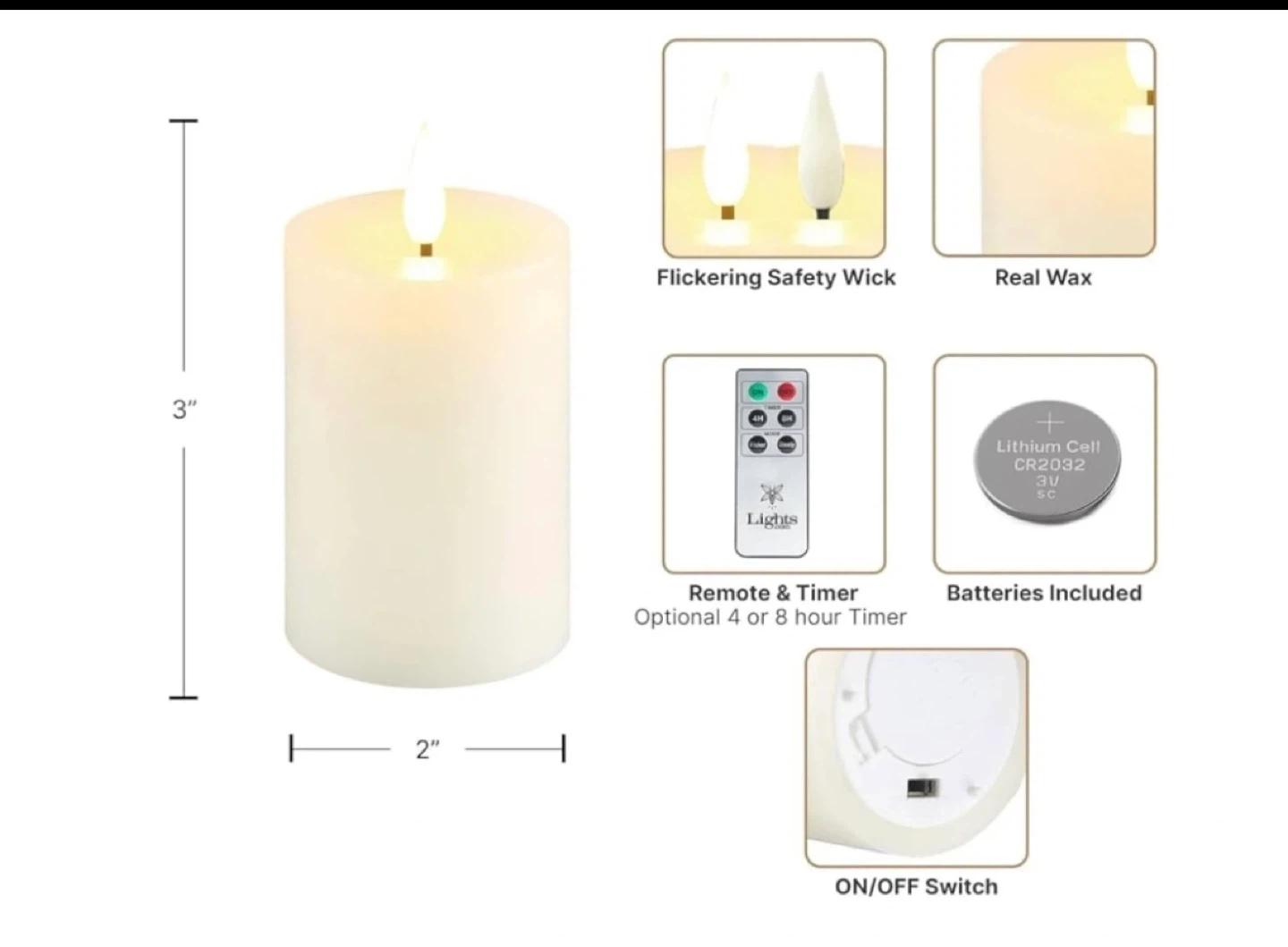 FLAMELESS VOTIVE CANDLES & CAT SOLAR STATUE - photo 5