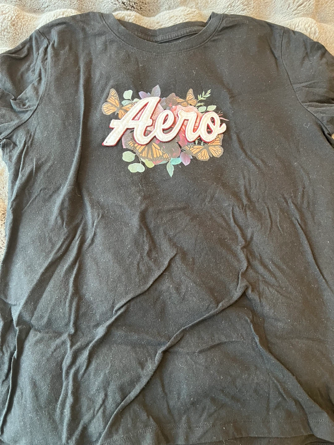 Aero T-Shirt with Floral Butterfly Graphic - photo 2