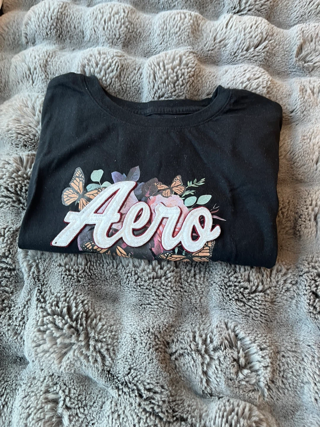 Aero T-Shirt with Floral Butterfly Graphic