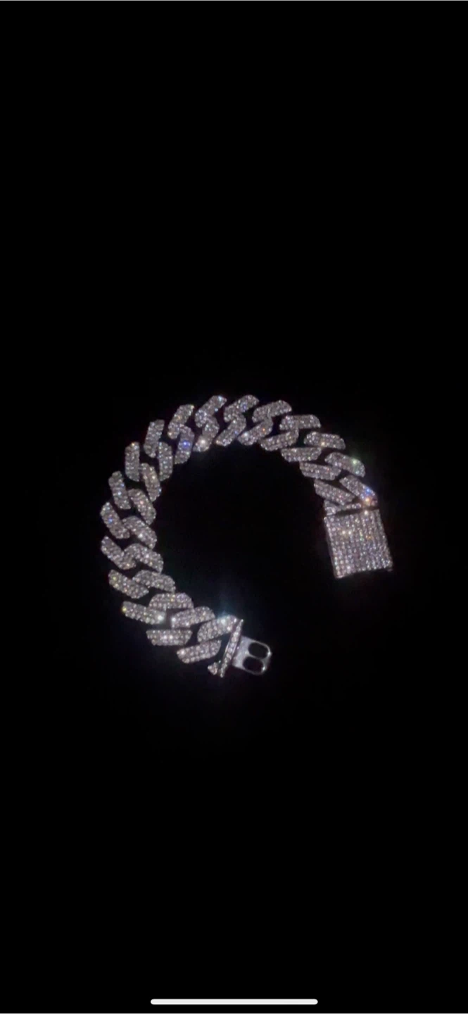 VVS Moissanite Cuban link Bracelet - photo 2