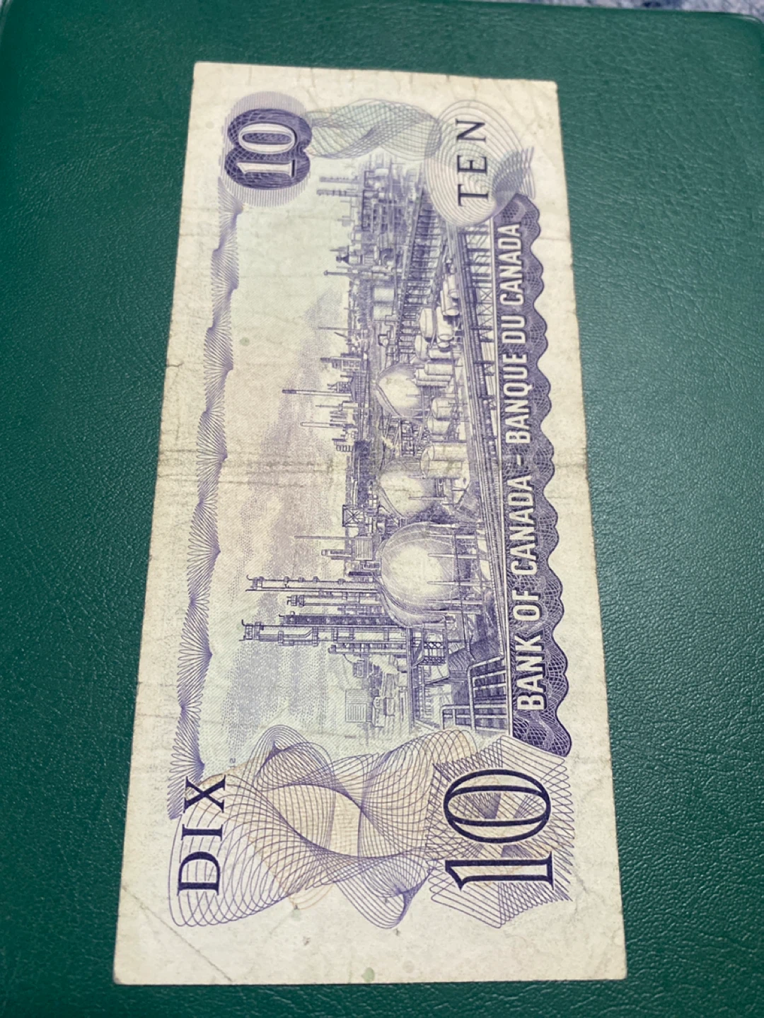 1970s Canadian Ten Dollar Bill - photo 2