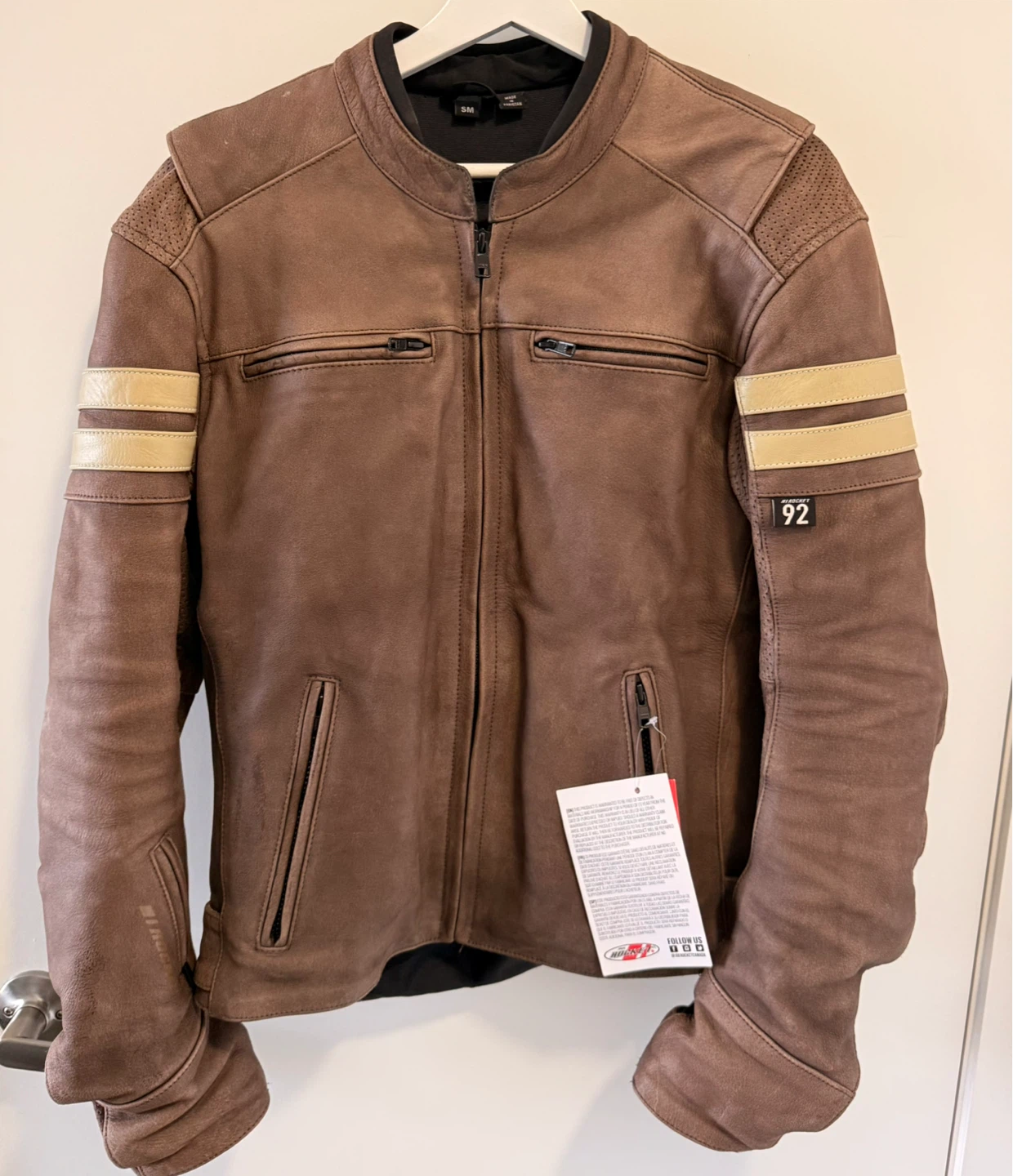 Joe Rocket '92 C.E. Certified Leather Motorcycle Jacket
