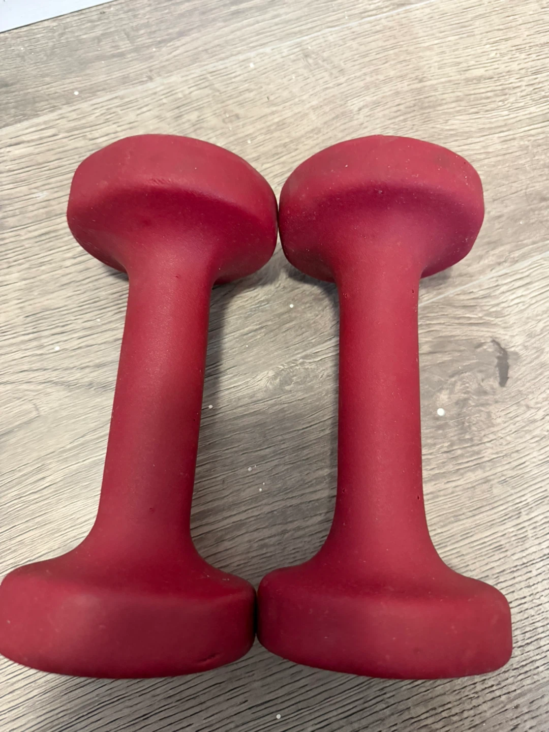 Set of 2 8lb Red Dumbbells - photo 2