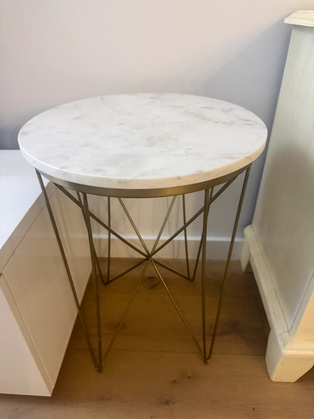 Marble Top Nesting Side Tables Set of 2 - photo 3