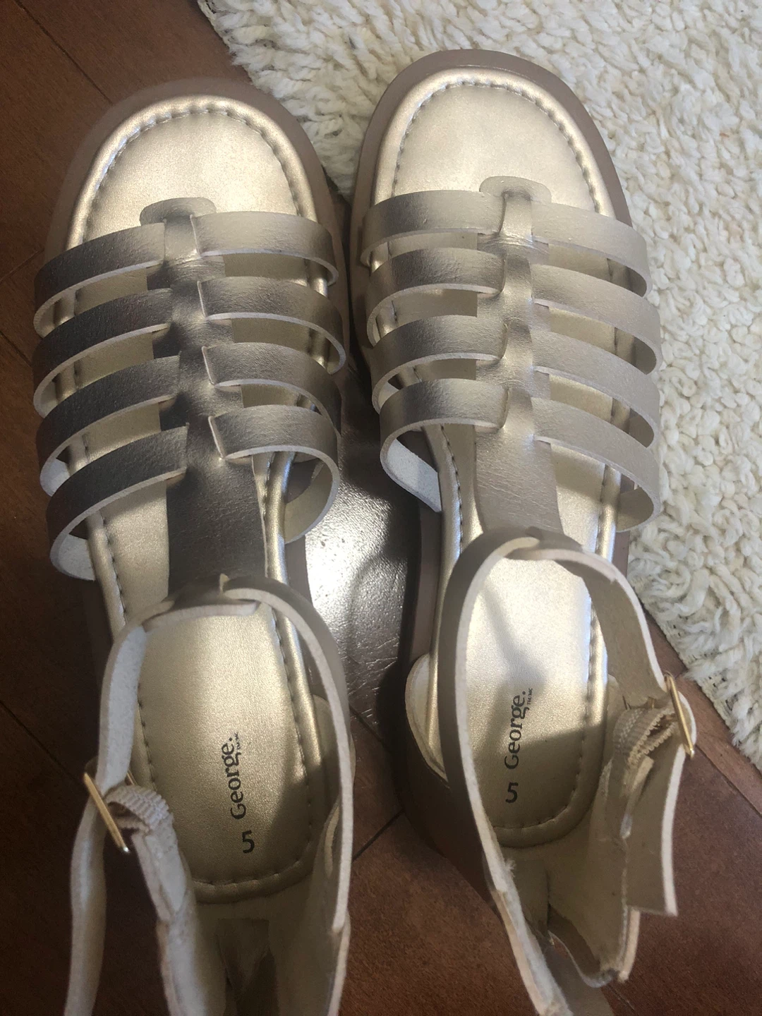George Gold Gladiator Sandals - photo 5