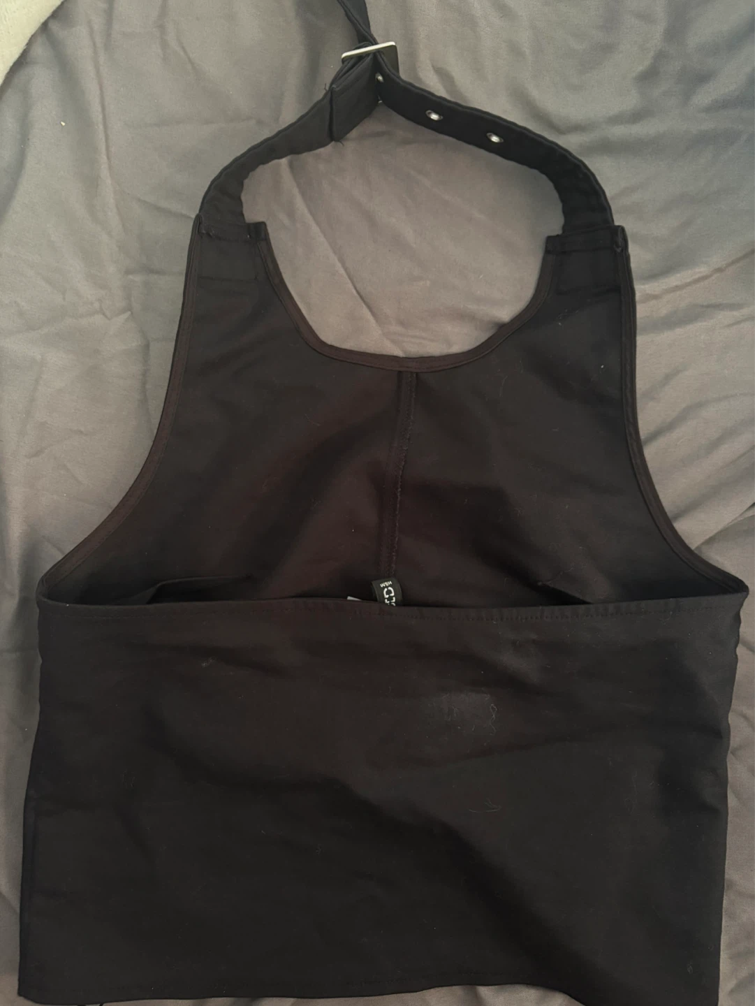 Black Halter Neck Top - Size S - photo 2