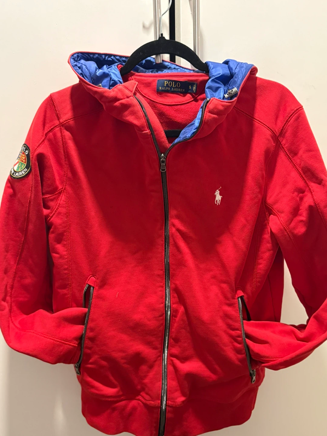 Polo Ralph Lauren Red Zip-Up Hoodie Sweatshirt - photo 5