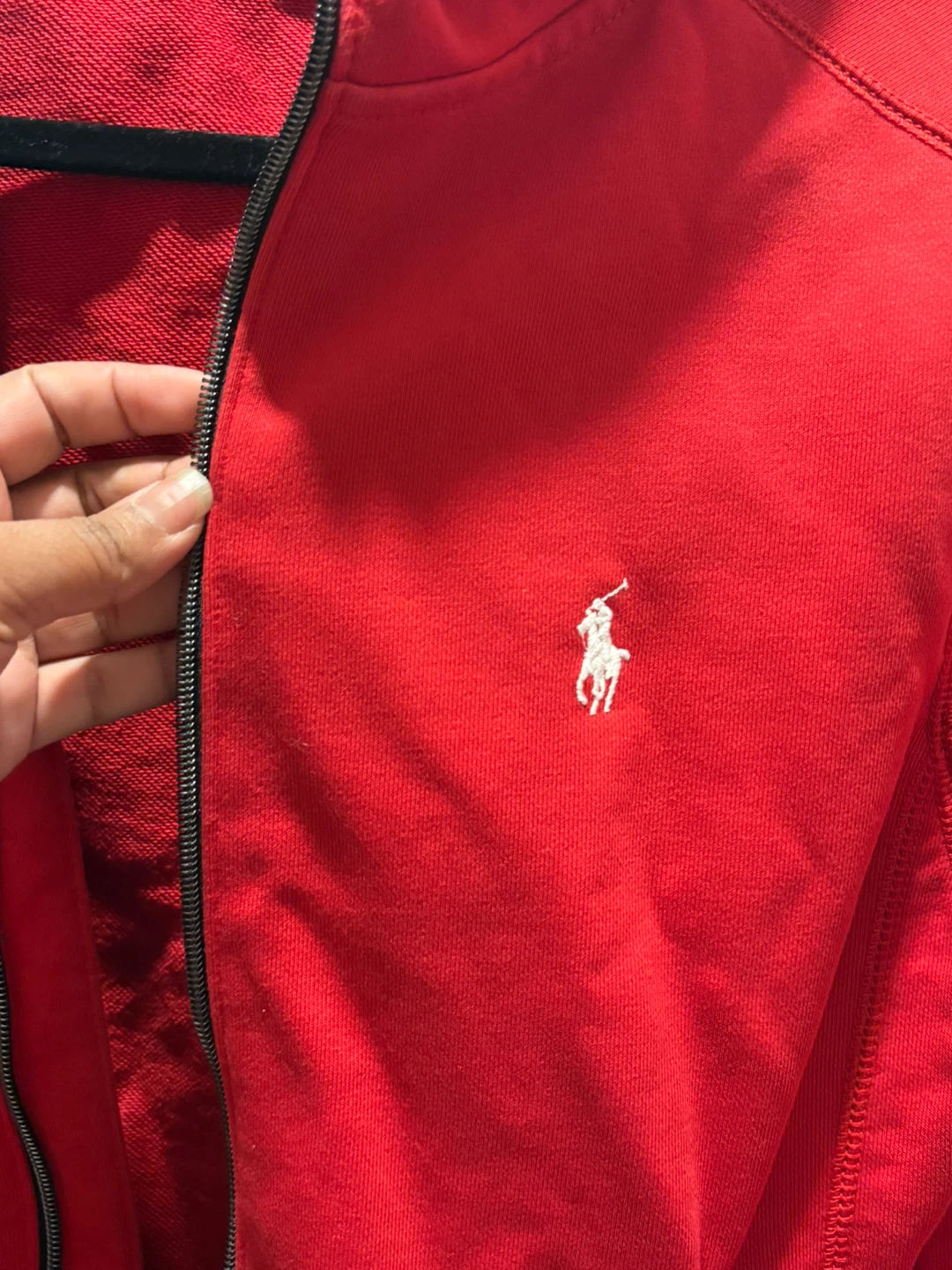 Polo Ralph Lauren Red Zip-Up Hoodie Sweatshirt - photo 4