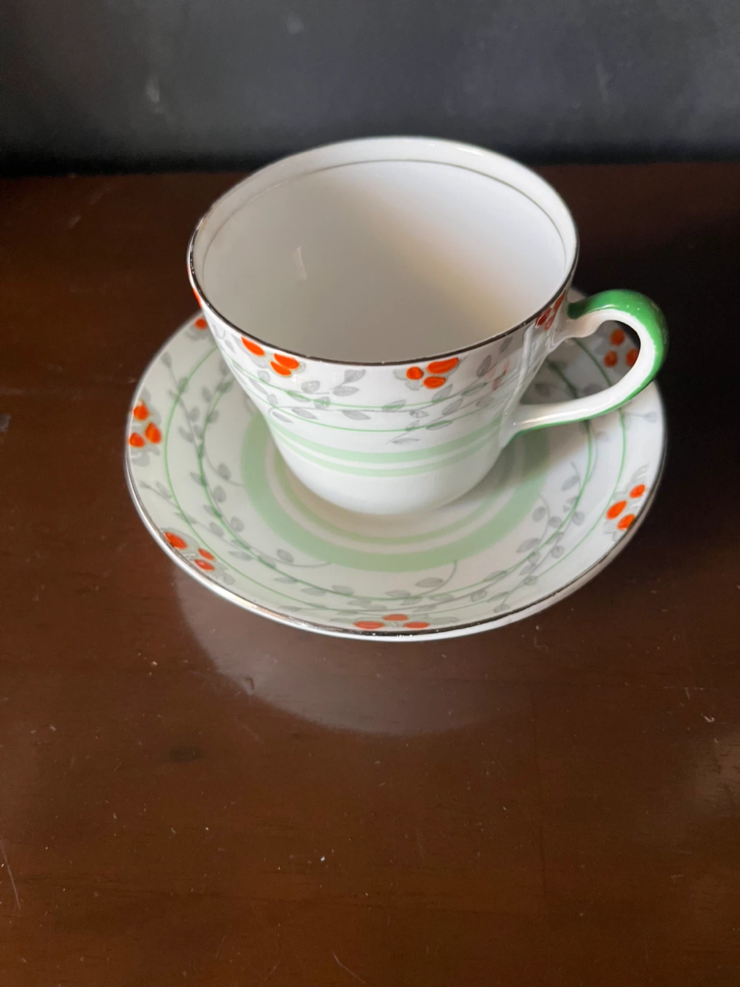 Vanderwood Old Country Roses Teacup and Saucer