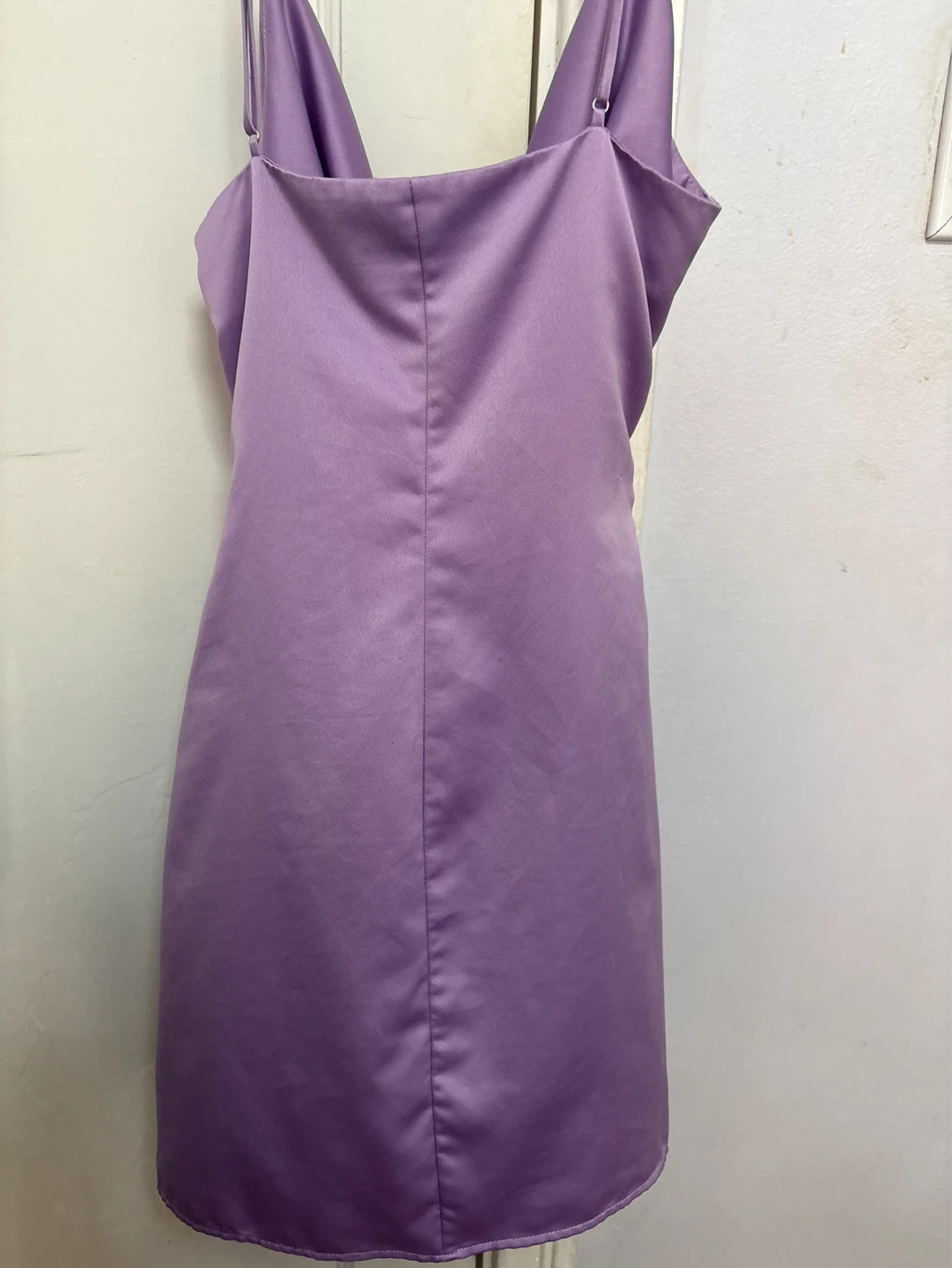 Dynamite Lilac Satin Cowl Neck Dress - photo 4