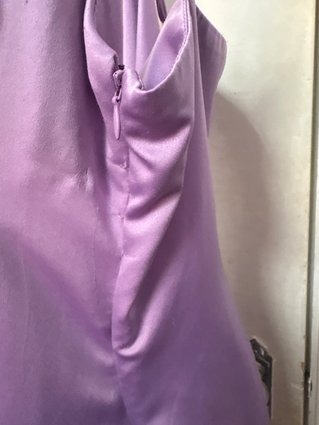 Dynamite Lilac Satin Cowl Neck Dress - photo 3