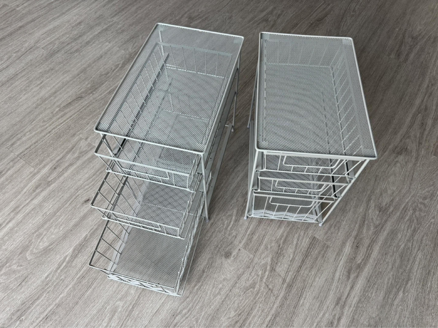 3-Tier Metal Mesh Drawer Storage Unit - photo 2