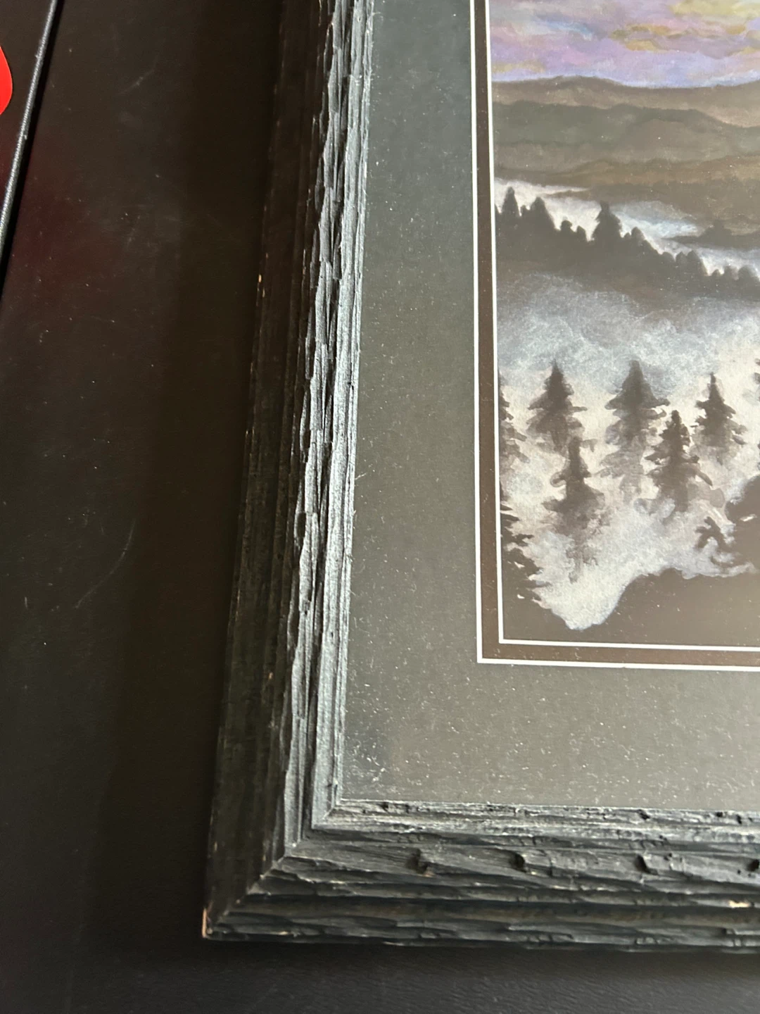 Framed Watercolour Mountain Landscape Painting '97 - photo 3