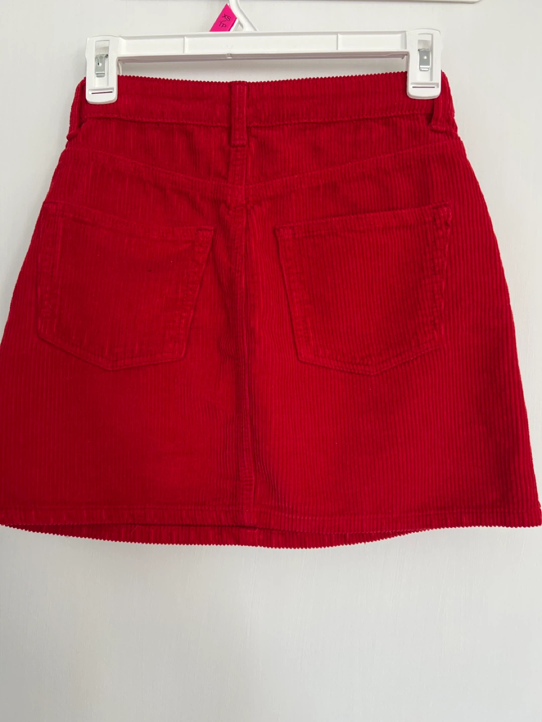 TOPSHOP MOTO Red Corduroy Skirt Size 6 - photo 3