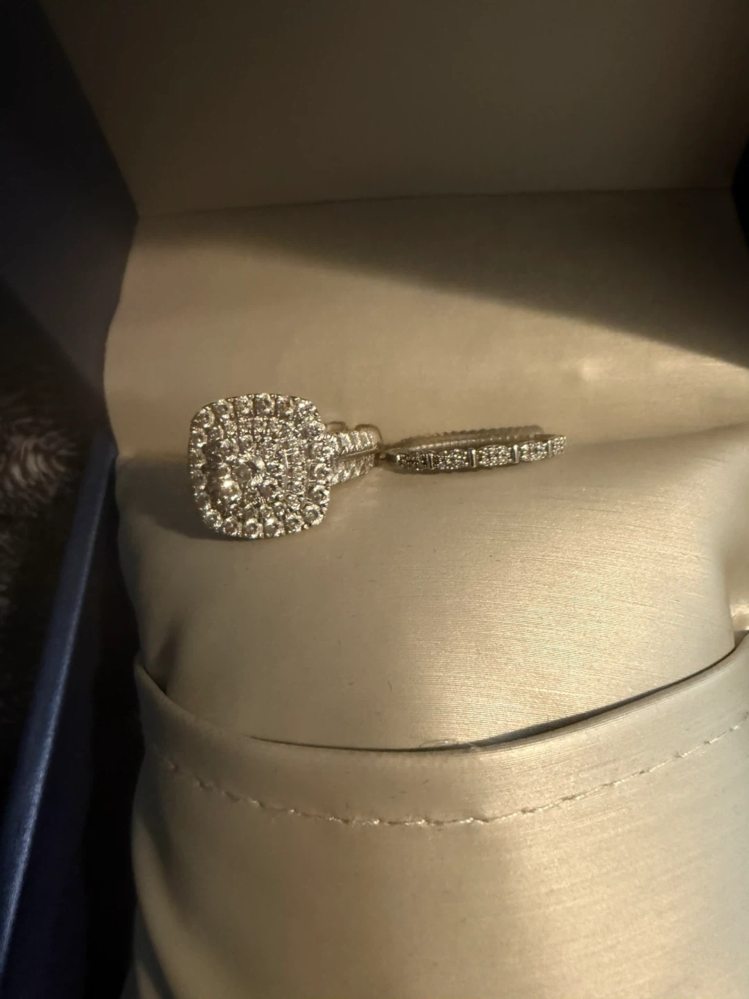 Crescent Gold & Diamonds Ring Set - photo 2