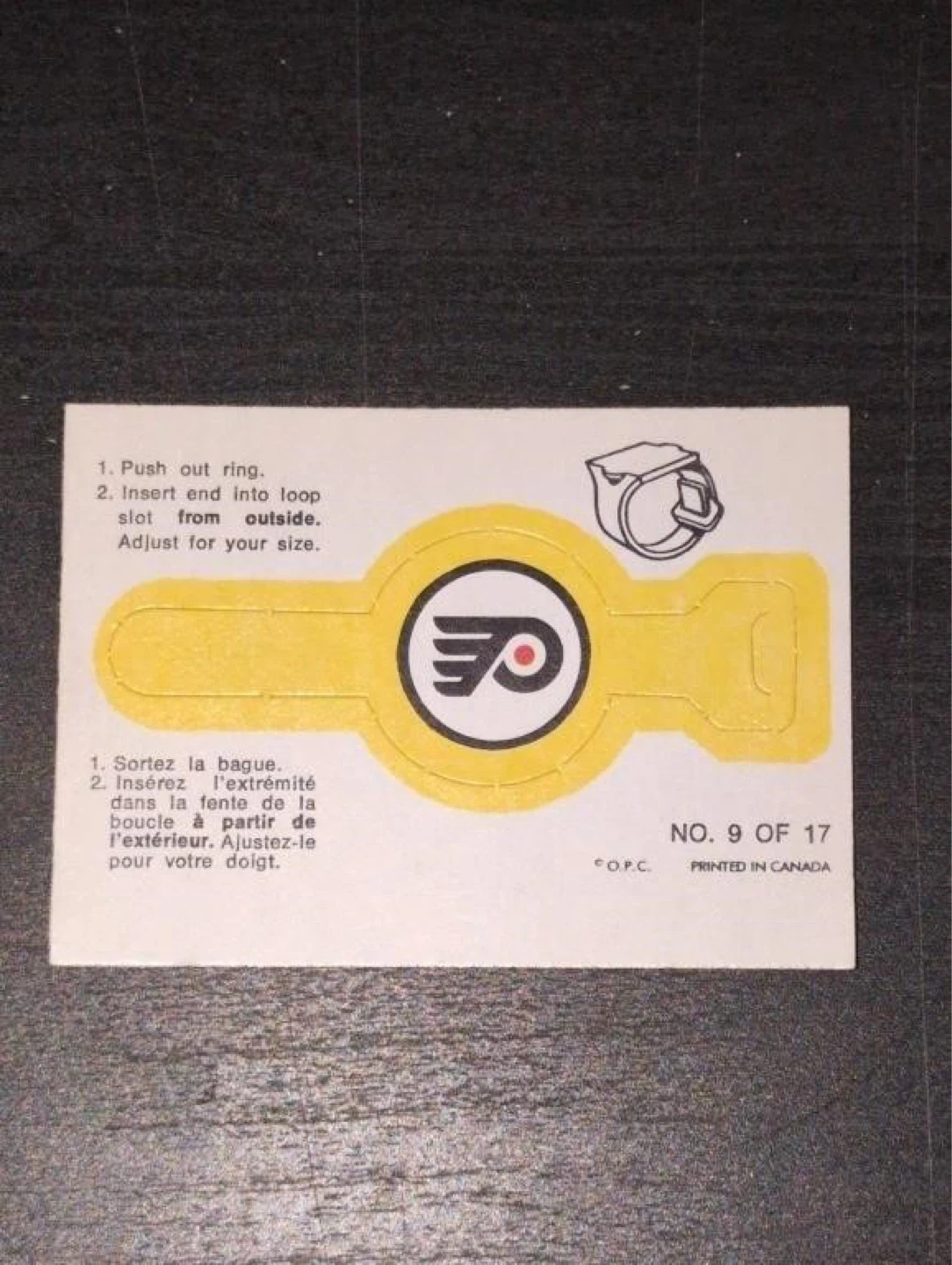 Flyers and Canucks Logo Ring - Collectible