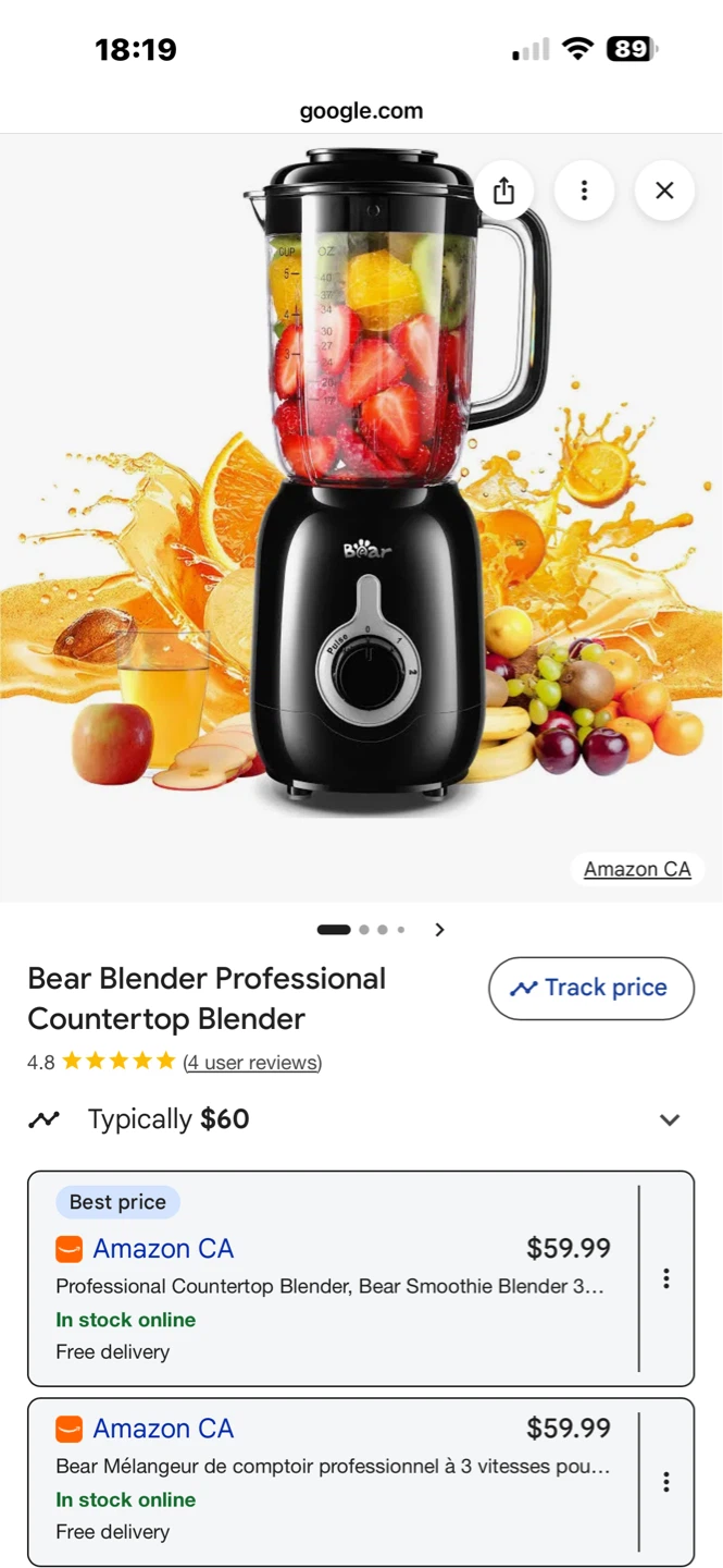 Bear Blender Professional Countertop Blender - photo 2