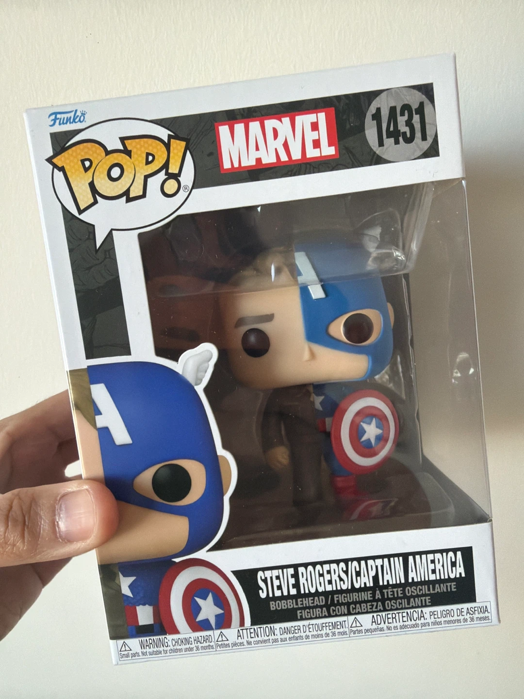 Funko Pop! Marvel Steve Rogers Captain America #1431 Bobblehead