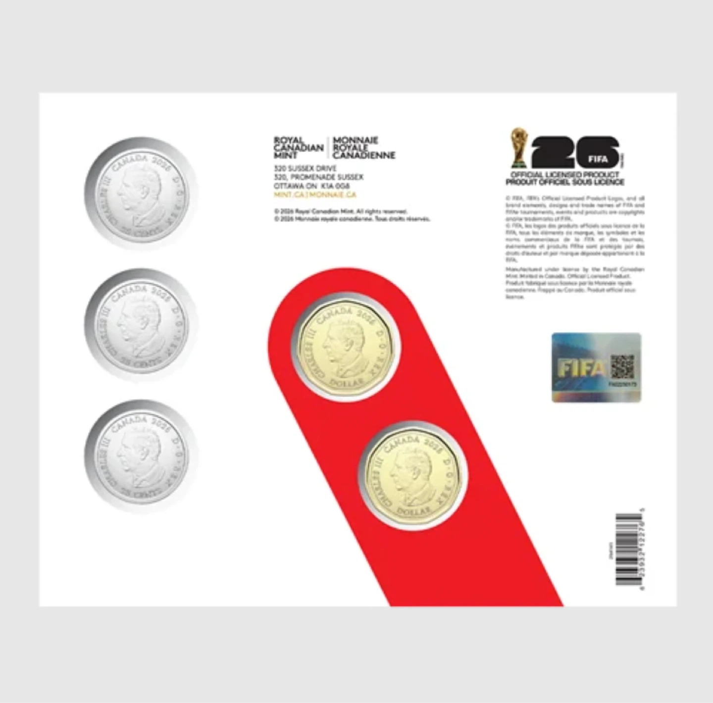 Royal Canadian Mint FIFA World Cup 2026 5-Coin Set - photo 2