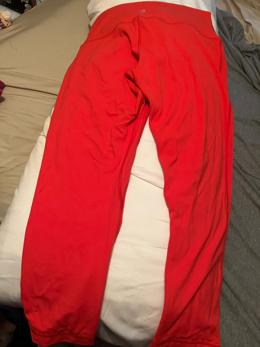 Lululemon bright orange Leggings Size 12 - photo 2