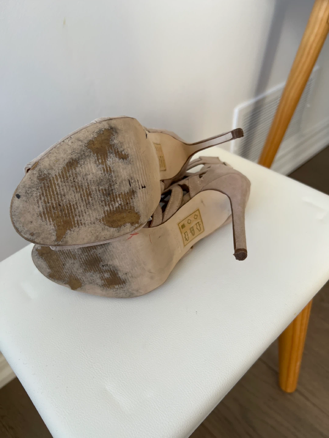 Call It Spring Beige Lace-Up Heels - photo 3