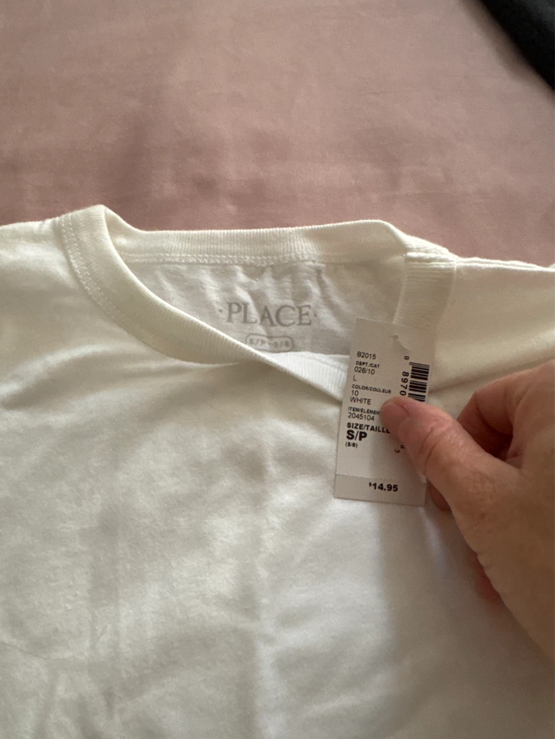 The Children's Place White Long Sleeve T-Shirt Size S/P