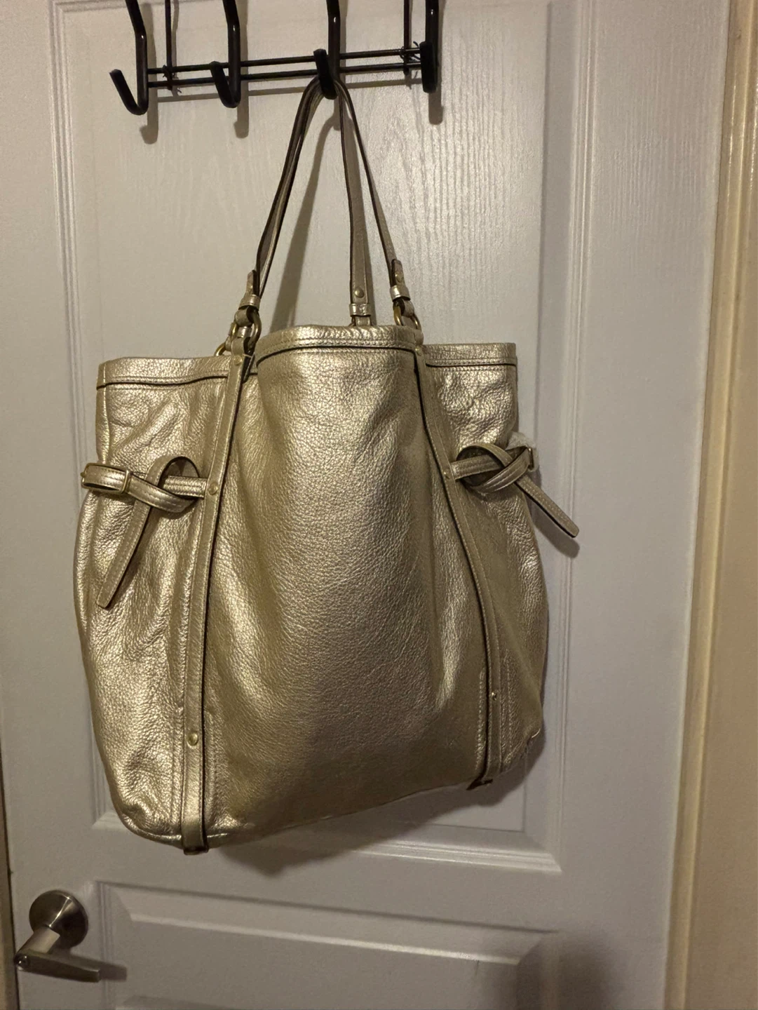 Coach Gold Leather Tote Bag - photo 2