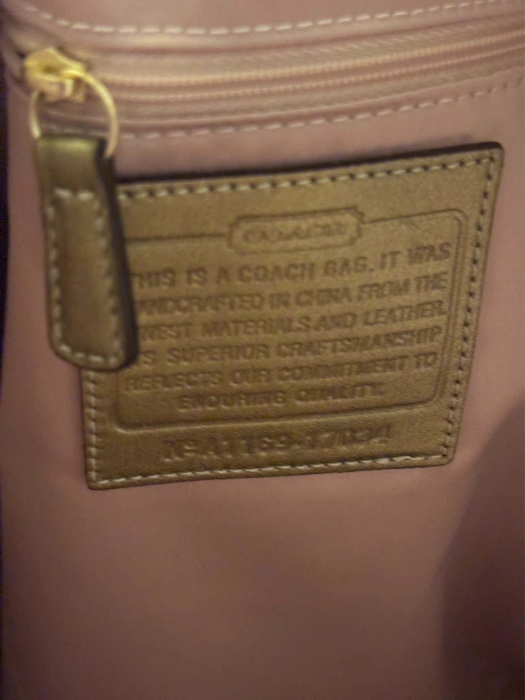 Coach Gold Leather Tote Bag - photo 4