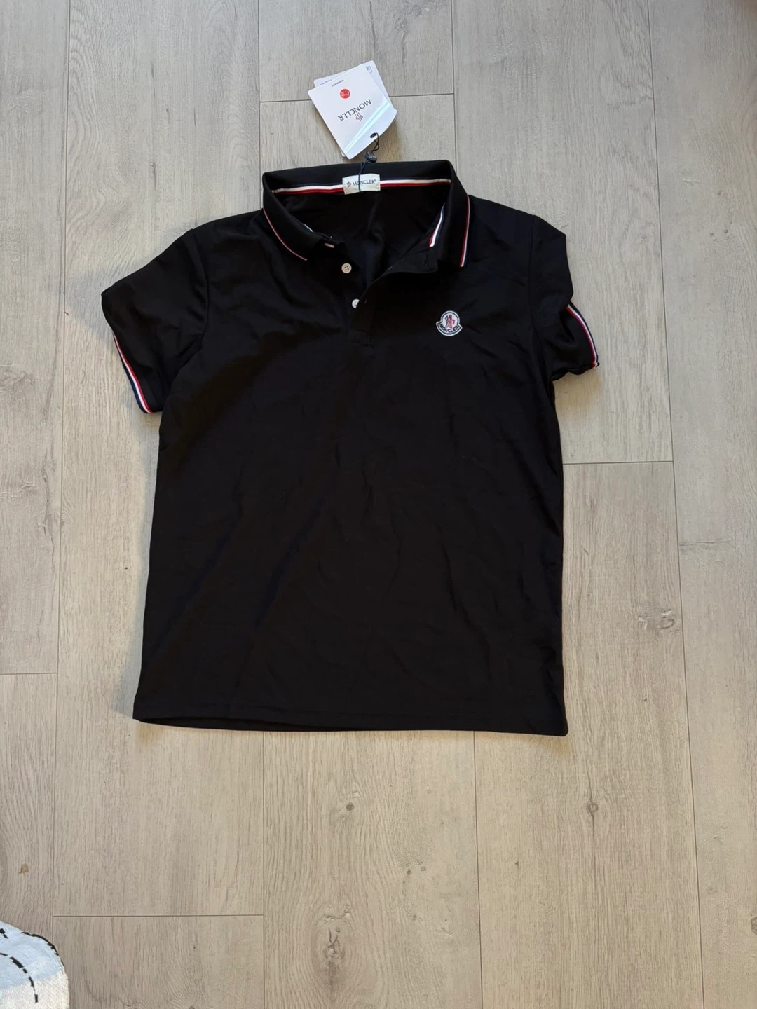 Moncler Black Polo Shirt