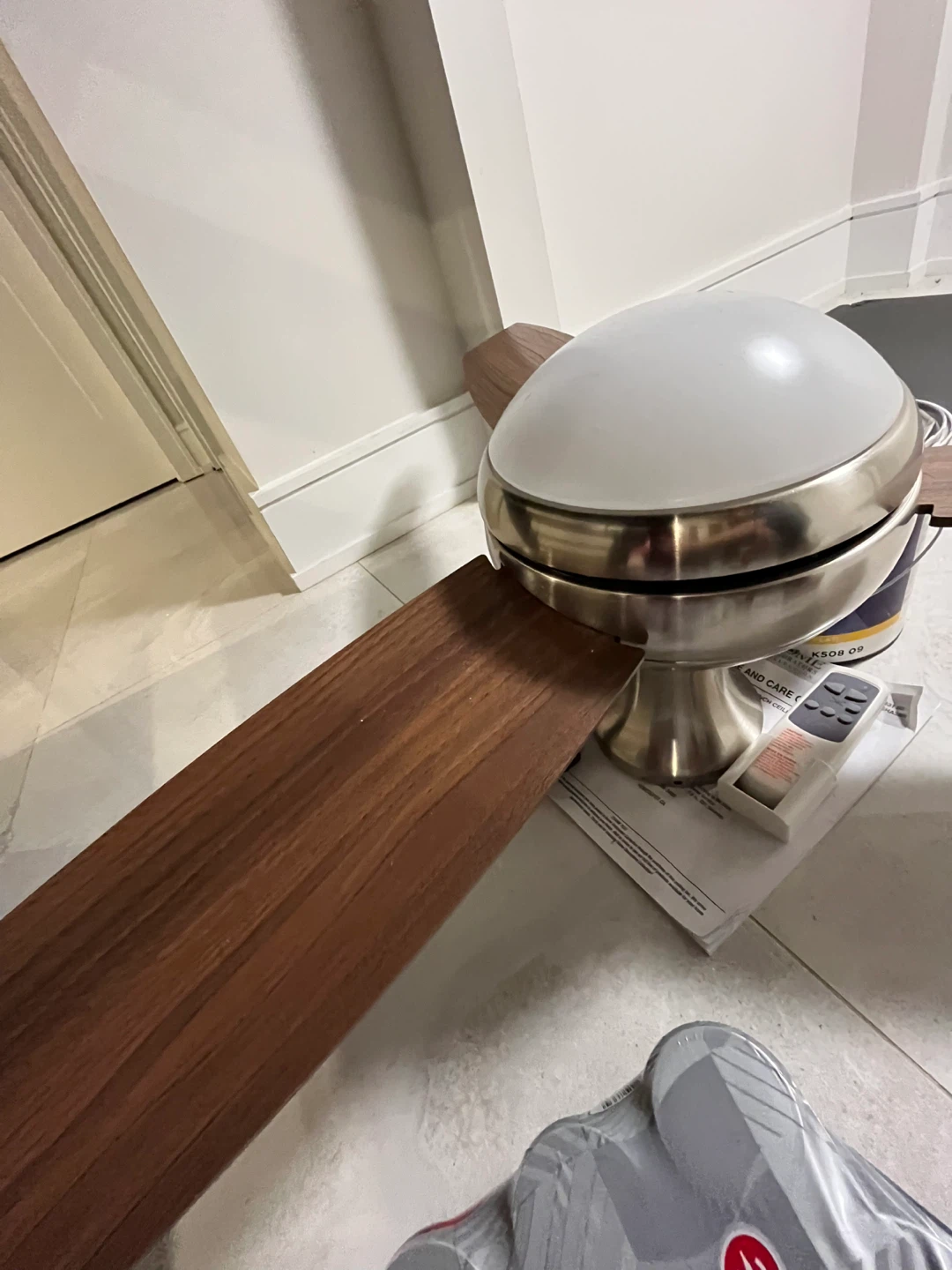 Brand New Sleek Ceiling Fan with Light (Out of Box) - photo 3