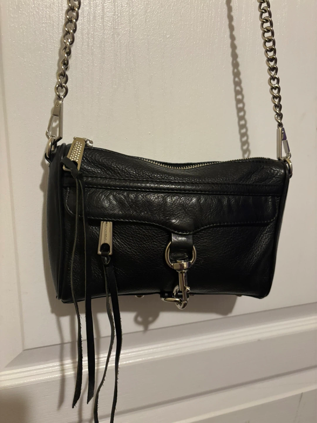 Rebecca Minkoff Black Leather Crossbody Purse