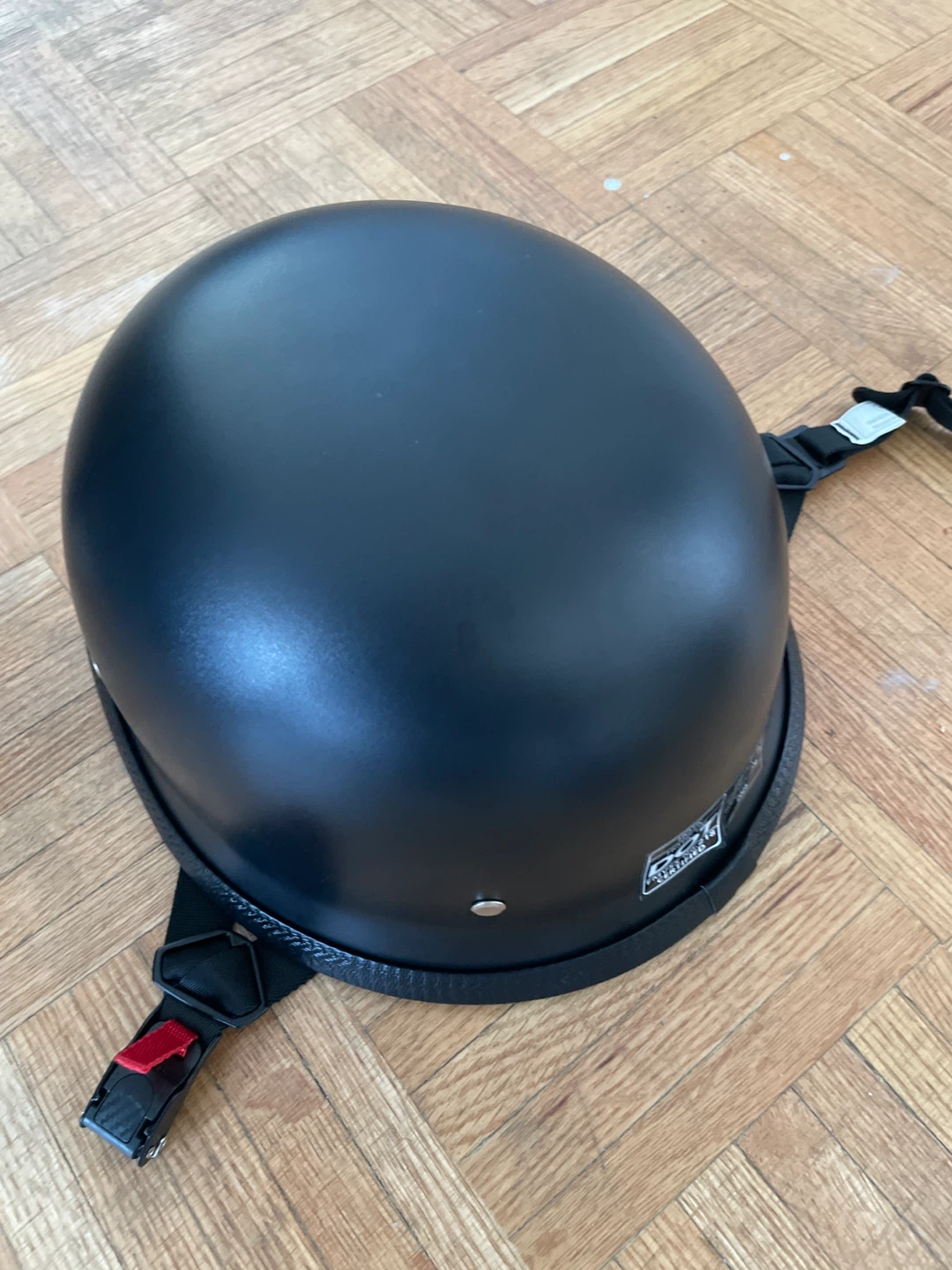 Black Motorcycle Half Helmet - photo 2